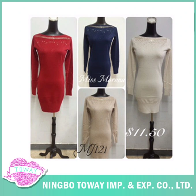 High Quality Ladies Clothing Best Fine Flower Beaded Knitwear Design