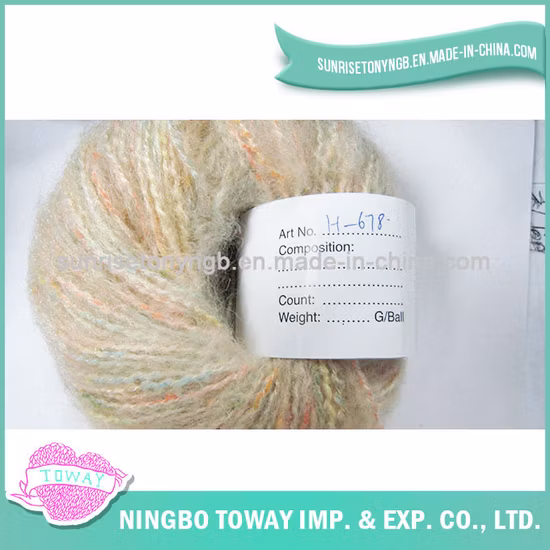 Os melhores tipos on-line de tricô manual, fio giratório, comércio de lã