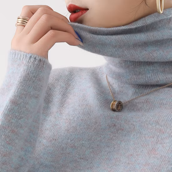 Moda clássica 100% Cashmere Heavy Winter Women's Jumper Sweater